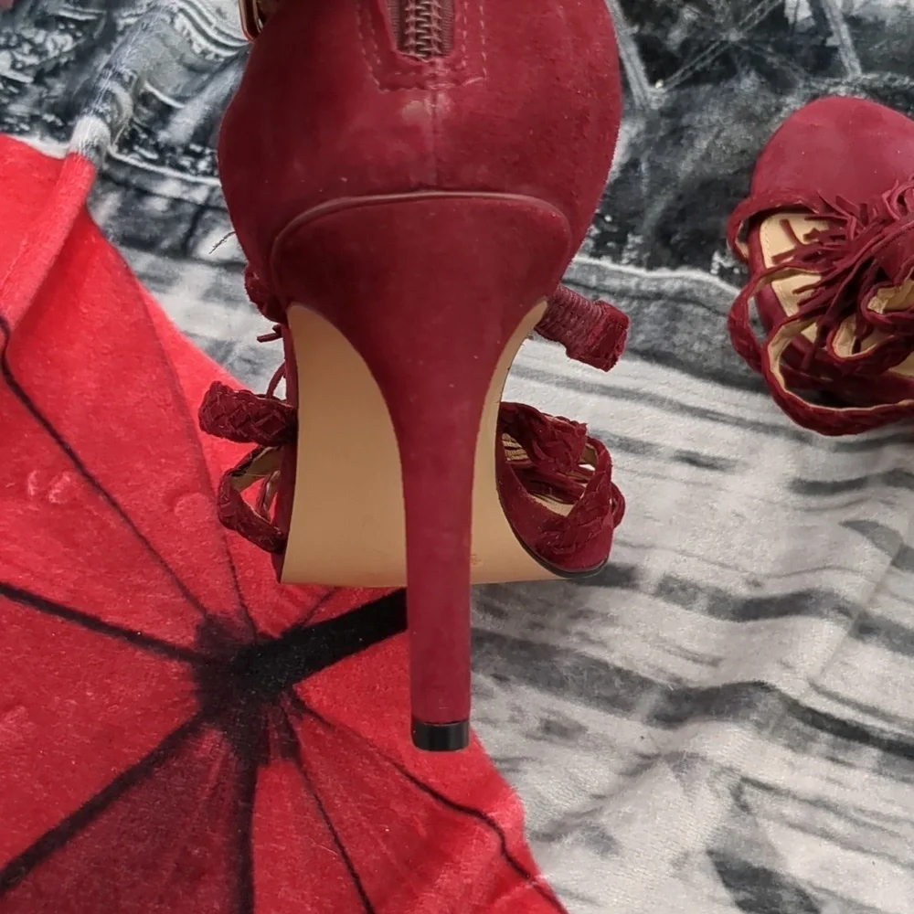 Antonio Melani leather fringe shoes